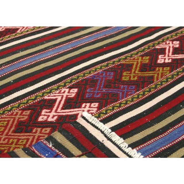 1950s Turkish Kilim For Sale - Image 4 of 6
