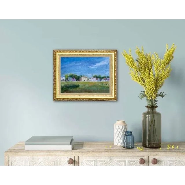 Contemporary Mendocino Village (Original Impressionist Oil Painting) For Sale - Image 3 of 6