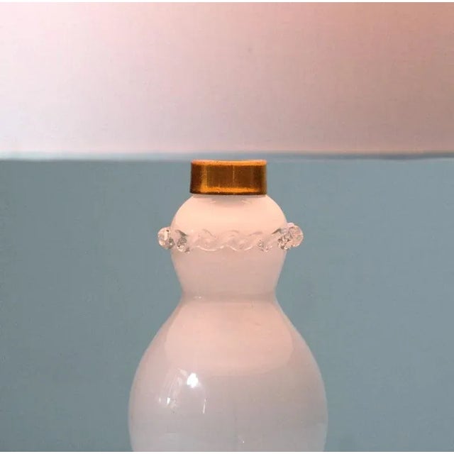 Italian Glass Table Lamp, 1950s For Sale - Image 6 of 8