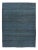 Blue Modern Flatweave Kilim Striped Wool Rug For Sale