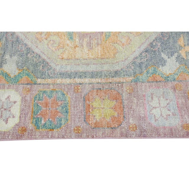 Modern Turkish Oushak Rug 4'2" x 6'3" For Sale - Image 4 of 10