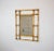 Marvellous wall mirror in bamboo and rattan. This item was produced in Italy during the central part of the 1960s. An...