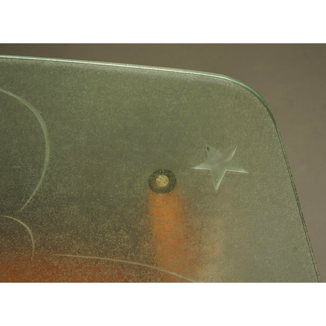 Large Art Deco Coffee Table with Feature Glass Top, 1940s For Sale - Image 12 of 17