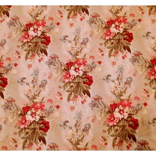 5th Ave for Covington "Middleton" Floral Linen Blend Fabric- 3.25 Yards For Sale