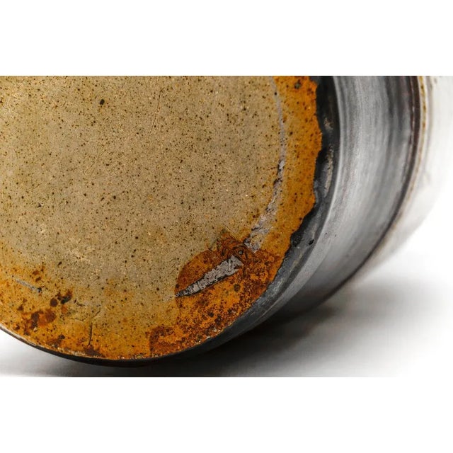 Brown German Studio Ceramic Floor Vase from Wilhelm & Elly Kuch, 1960s For Sale - Image 8 of 9