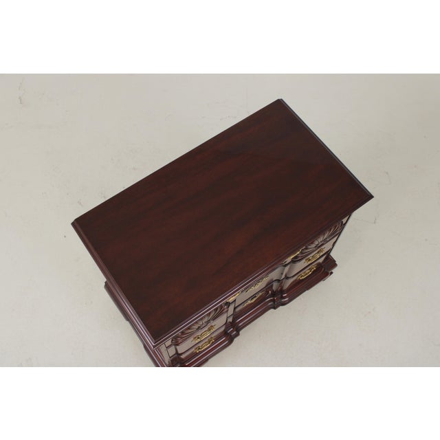 Brown Kindel Mahogany Block Front Goddard For Sale - Image 8 of 15