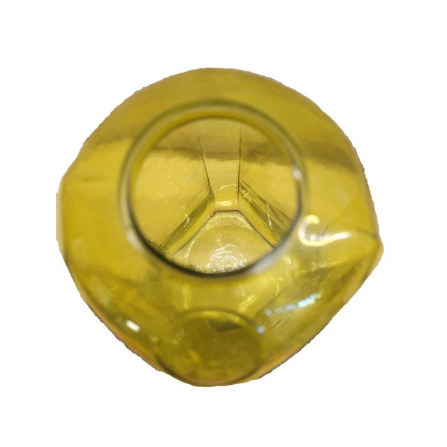 Antique 1860 Vaseline Glass Gin Bottle — A. Van Hoboken & Co., Rotterdam For Sale - Image 6 of 6