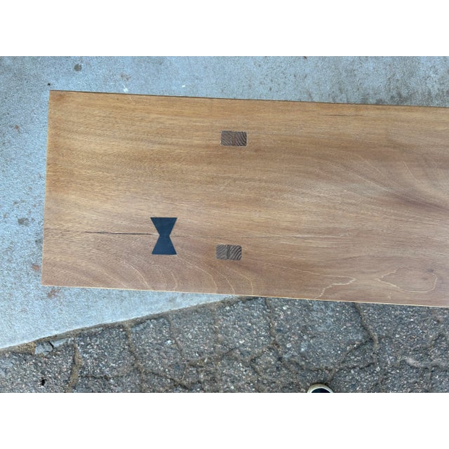 1990s 1990s Long Rustic Wooden Bench For Sale - Image 5 of 12