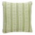 The House of Scalamandré Lark Stripe Square Pillow, Grass For Sale
