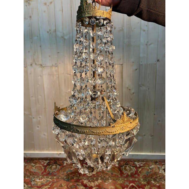 Gold Hot Air Balloon Chandelier with Tassels For Sale - Image 8 of 8