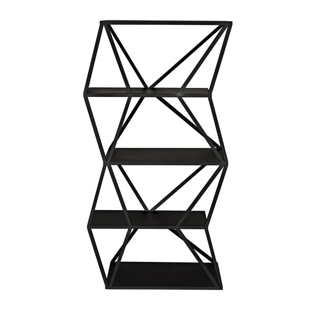 Mid-Century Modern NOIR Sutro Shelf, Black Iron For Sale - Image 3 of 6