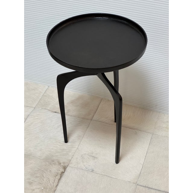 Etta Avenue Leslie End Table, Matte Black For Sale - Image 9 of 12
