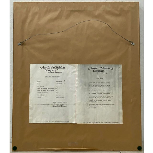 James Hagen 'Windy Waters" Original Serigraph C.1984 For Sale - Image 11 of 13