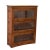2020s Crafters and Weavers Mission Craftsman Style Oak Barrister Bookcase - 3 Stack - Michael's Cherry For Sale - Image 5 of 5