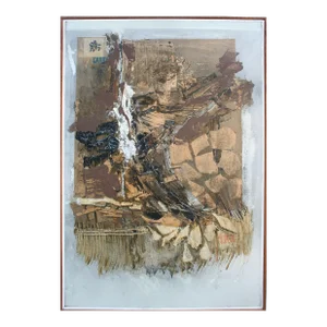 "So What How?" - Abstract Expressionist Earth Tone Abstract in Oil on Canvas by John O. Thomson