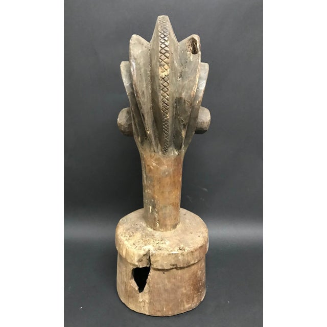 African 1980s African Art Chokwe Headdress Sculpture For Sale - Image 3 of 8
