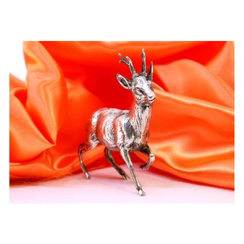 Silver Deer in Perfect Relief and Applications, in Very Good conditions. Designed from 2000 This piece has an attribution...