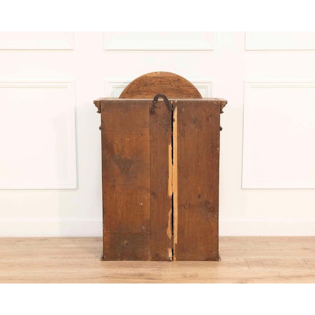 19th Century Painted Skåne Wall Cabinet with Reeded Doors, Sweden For Sale - Image 12 of 14