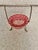 Metal Antique Cranberry Art Glass Bowl With Silver Plated Basket For Sale - Image 7 of 7