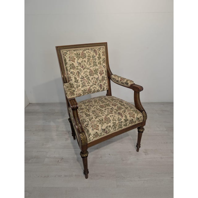 Antique Louis XVI Style Armchair, France For Sale - Image 12 of 18