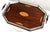 English Antique English Silver and Mahogany Gallery Tray For Sale - Image 3 of 18