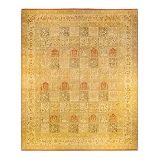 Mogul, One-of-a-Kind Hand-Knotted Area Rug - Brown, 12' 3" x 15' 2" For Sale