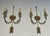 1950s bronze wall sconces with Arrows and Effigy of the Sun King by Louis Gau - a Pair For Sale - Image 11 of 12