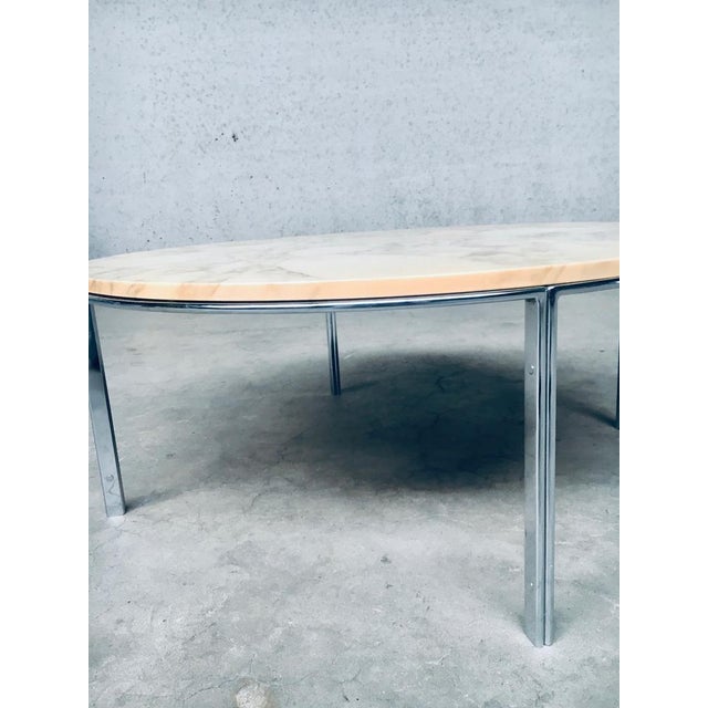 Silver Mid-Century Modern Italian Marble Coffee Table, Italy, 1960s For Sale - Image 8 of 18