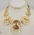 Ivory 1970s Ugo Correani Modernist Goldtone White Lucite Necklace For Sale - Image 8 of 9