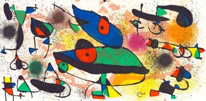 Original 1973 Lithograph by Joan Miro "La Grenouille" (The Frog)