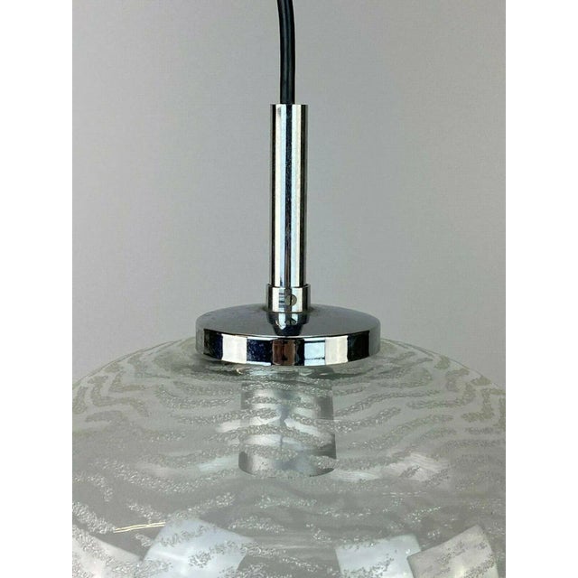 Space Age Pendant Lamp in Glass from Hustadt Leuchten, 1970s For Sale - Image 5 of 8