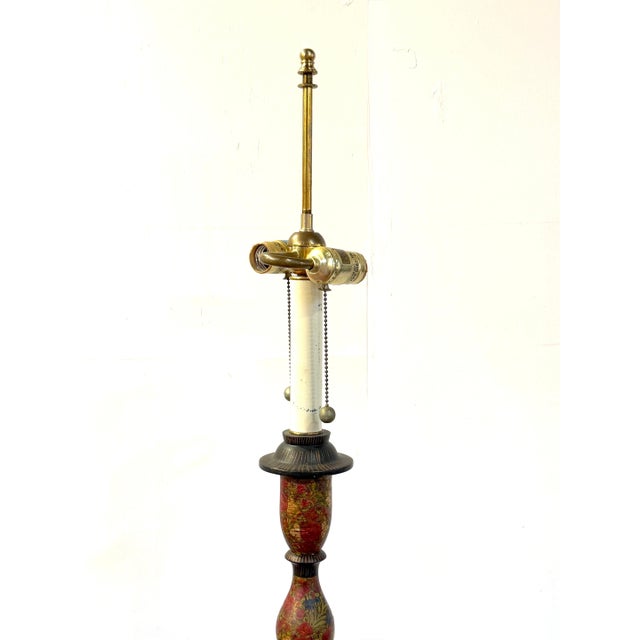 Frederick Cooper Kashmiri Polychrome Lacquer Floor Lamp, Circa 1970s For Sale - Image 18 of 18