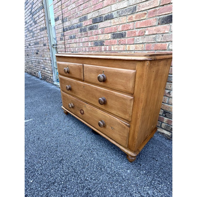 19th Century English Pine Chest of Drawers For Sale - Image 9 of 15