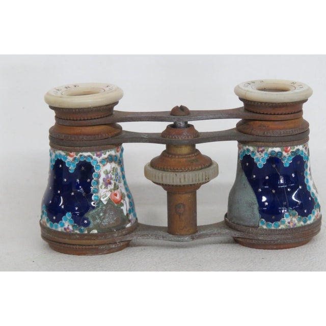 Riviere Paris Opera Glasses Ornate Theater Binoculars With Leather Case 5109b For Sale - Image 12 of 16