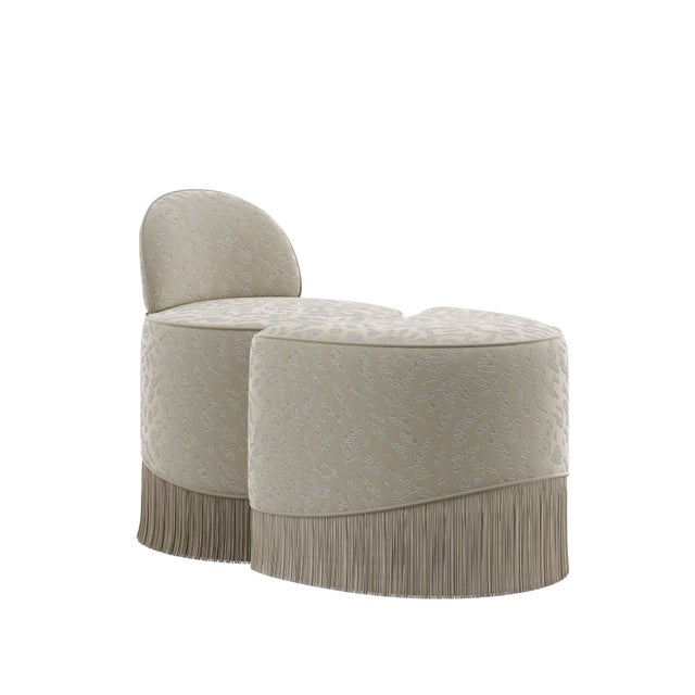 Set of Lila Stool and Ottoman by Ottiu For Sale - Image 4 of 15