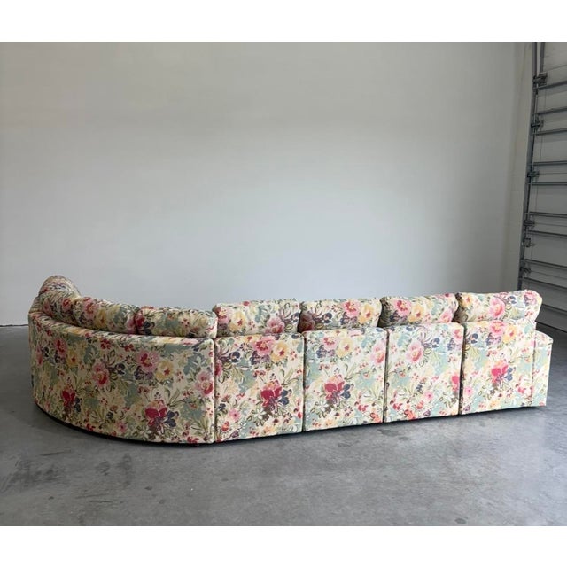 Contemporary Carlton Modular Floral Sectional For Sale - Image 11 of 17
