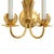 2020s Matthew Izzo Home Reseda Two Arm Palm Gold Leaf Tole Metal Wall Sconce For Sale - Image 5 of 6