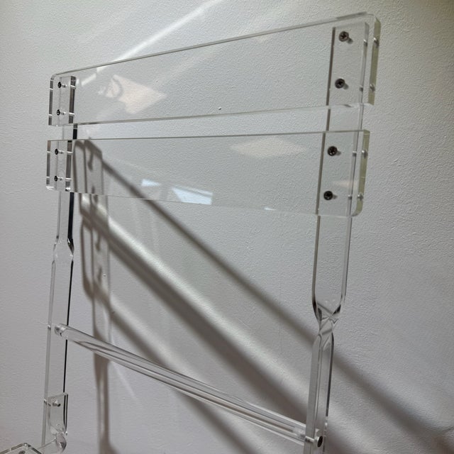 Sculptural Transparent Acrylic Bistro-Style Chair, 1970s For Sale - Image 13 of 15