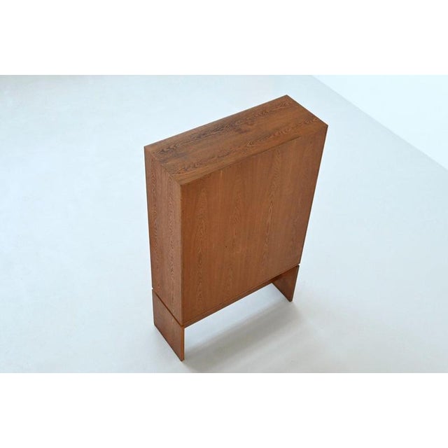 Large Mid-Century Brutalist Highboard in Oak, Germany, 1970 For Sale - Image 15 of 17