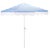 Lucerna 9 Ft Crank Umbrella, Baby Blue Stripe/White Pole For Sale - Image 9 of 9