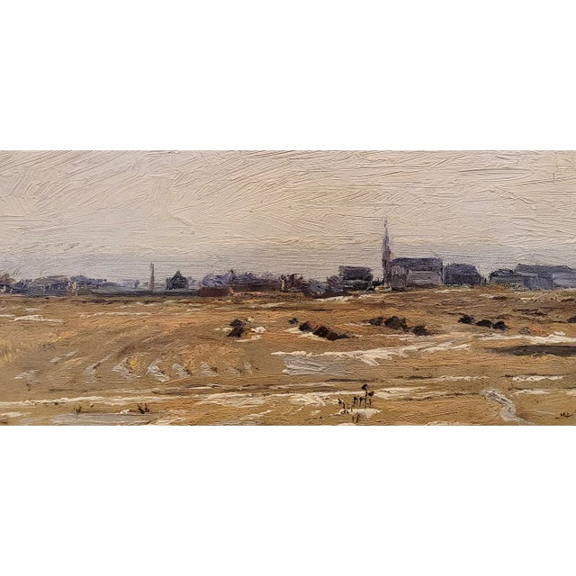 Max Gundlach -1904 View of Indian Hill & Roger Park in Chicago-Oil Painting For Sale - Image 4 of 7