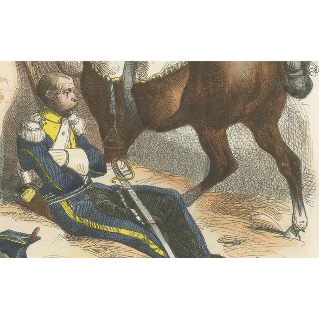 Polish Chevau-Léger Light Cavalry, Napoleonic Wars Hand-Colored Print 1812 This finely hand-colored military print depicts...