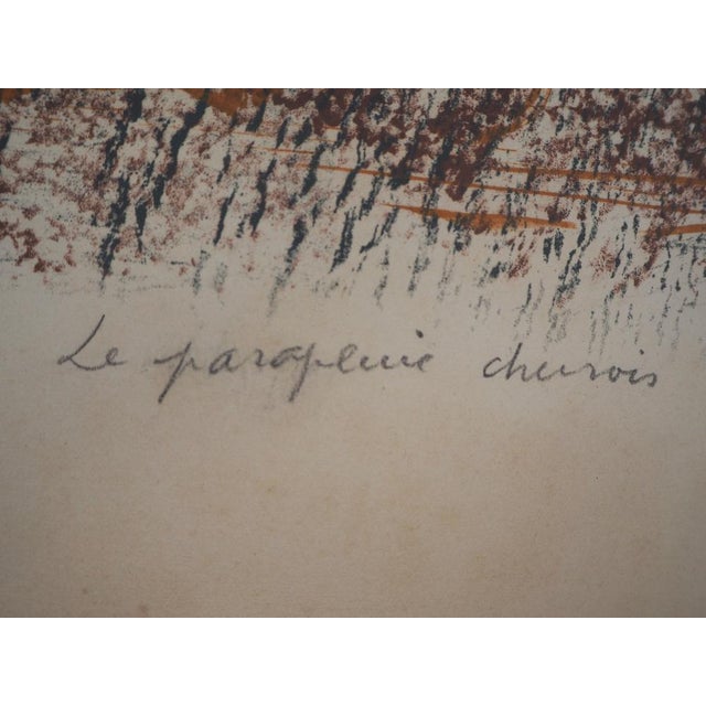 Camille Bryen, Chinese Umbrella, 1973, Original Lithograph For Sale - Image 8 of 10