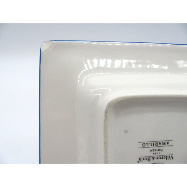 Canary Yellow Vintage Villeroy & Boch Amarillo Lemon Square Appetizer Plates - Set of 8 For Sale - Image 8 of 10