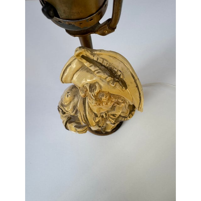 Vintage Claridge Shops Chalkware Gentleman Figural Table Lamp For Sale - Image 15 of 18