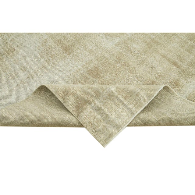 Vintage Turkish Beige Area Rug For Sale - Image 6 of 7