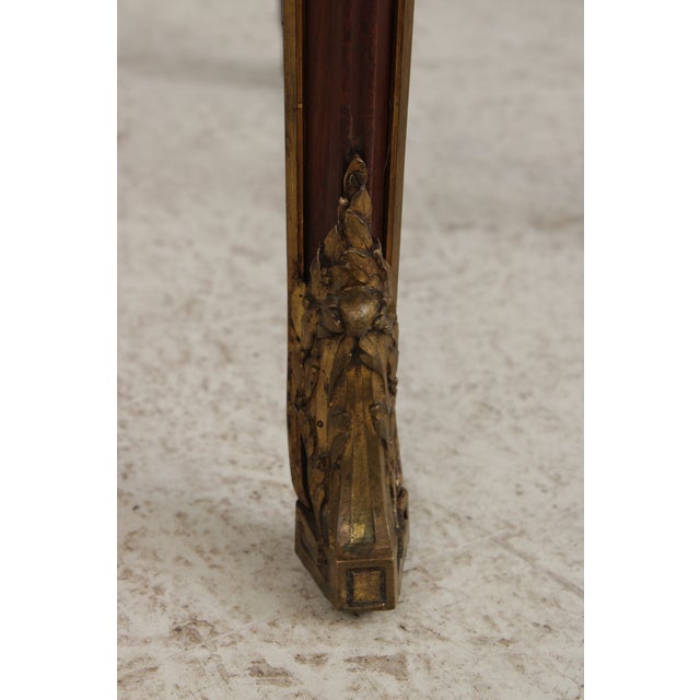 French Louis XV Marble Top Bronze Mounted Nightstand For Sale - Image 15 of 17