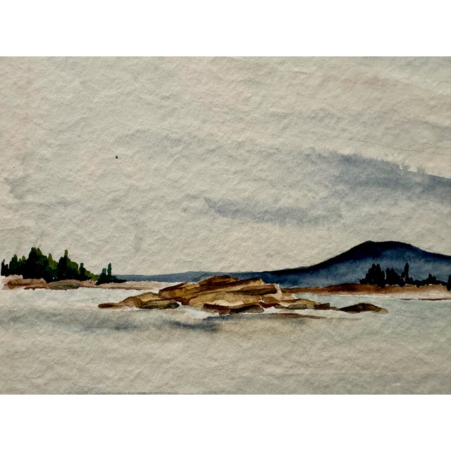 Original watercolor on paper by Henry Emil Salloch, also known as Heinz Emil Salloch, the German-born American artist and...