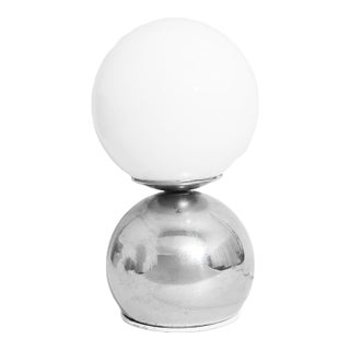 1970s Chrome Orb Table Lamp For Sale
