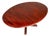 Mid-Century Danish Modern Dining Table W/ Pedestal Base in Rosewood by Skovby Møbelfabrik, Denmark, C. 1970s For Sale